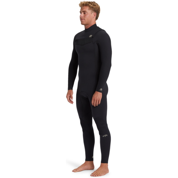 2026 Billabong Mens Revolution Natural 4/3mm Chest Zip Wetsuit ABYW100267 - Black